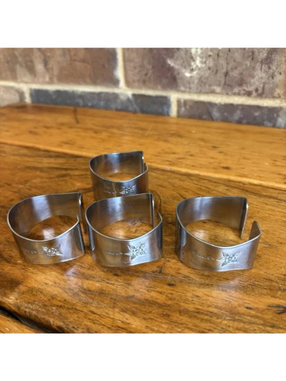 Monogram Engraved Napkin rings 